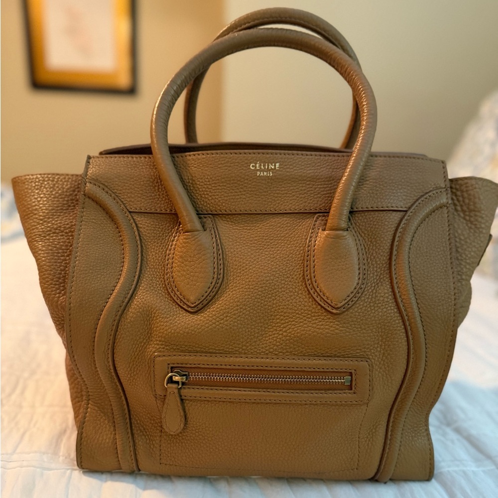 Celine Tan Micro Luggage Bag